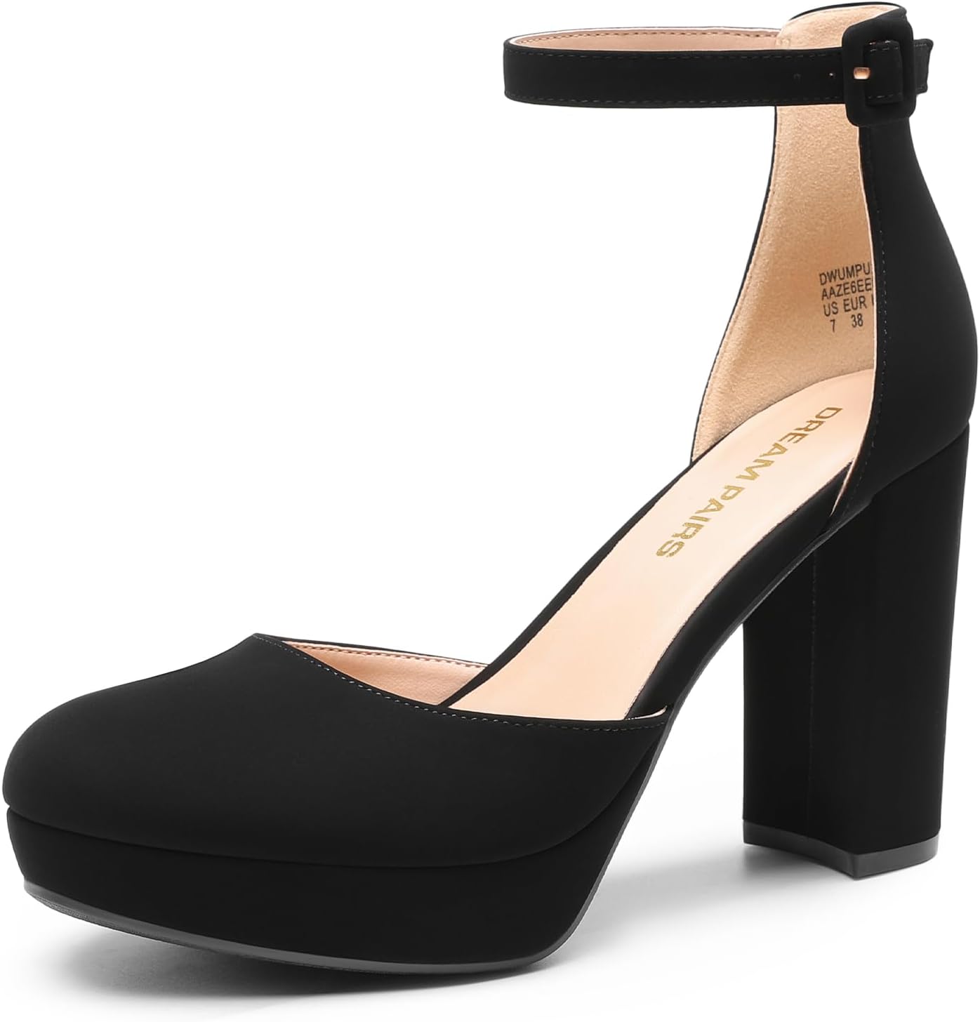 DREAM PAIRS Women's Platform Chunky High Heels for Weddings