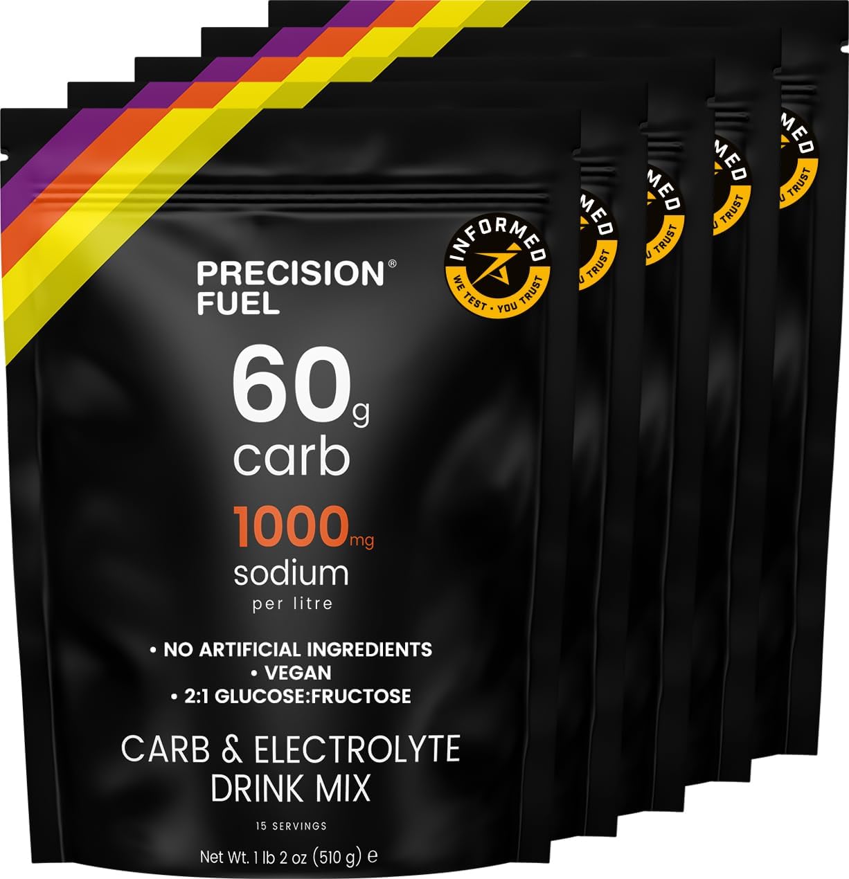 Precision Fuel PF60 Carb Drink Mix for Hydration & Energy