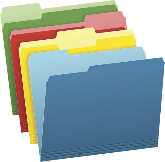 Pendaflex 36-Pack Two-Tone File Folders, Organize in Vibrant Style!