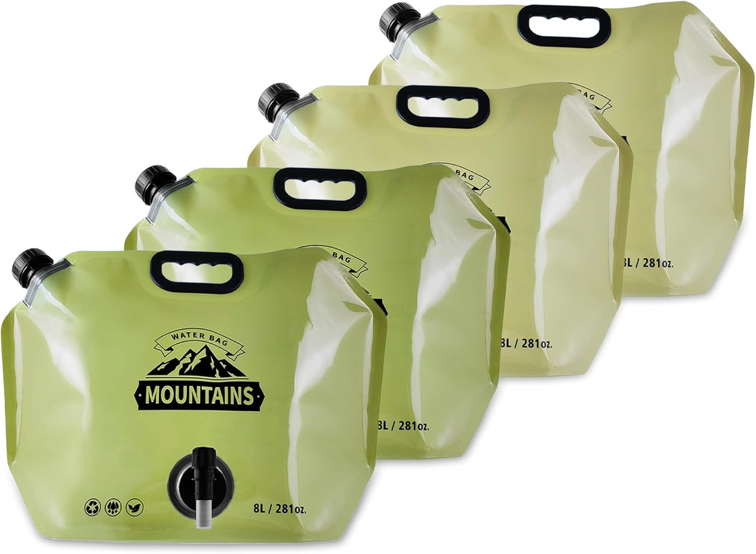 Collapsible 8L Water Storage Bag for Camping and Outdoor Use