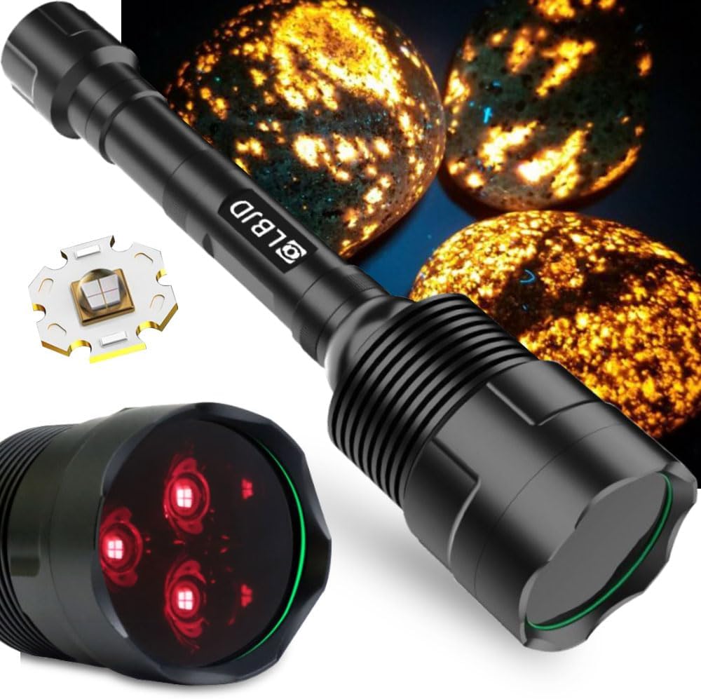 High Power 365NM UV Black Light Flashlight for Detection Needs