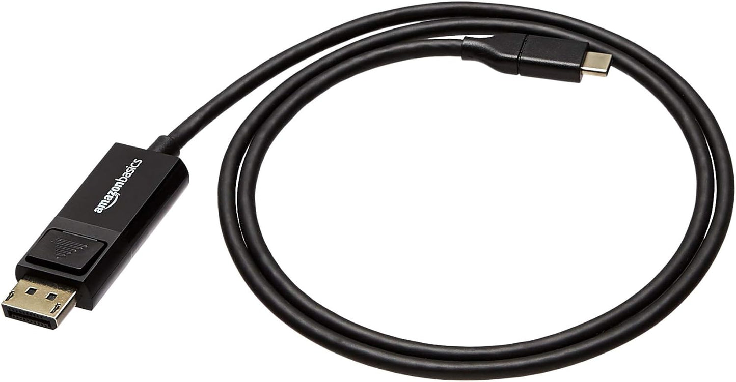 High-Speed 3ft USB-C to DisplayPort Cable