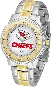 NFL Mens Two-Tone Competitor Wrist Watch for Active Lifestyles