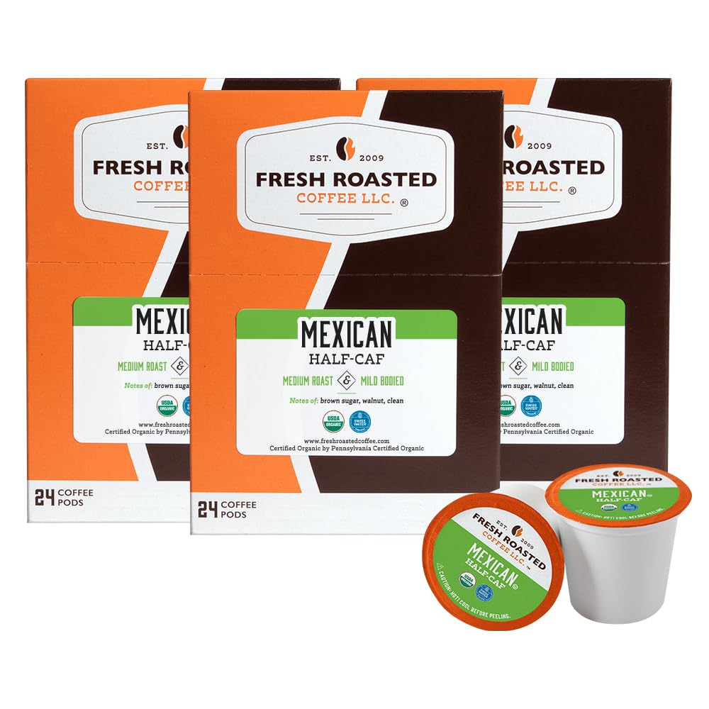 Organic Mexican Water-Processed Half-Caf Coffee Pods Delight
