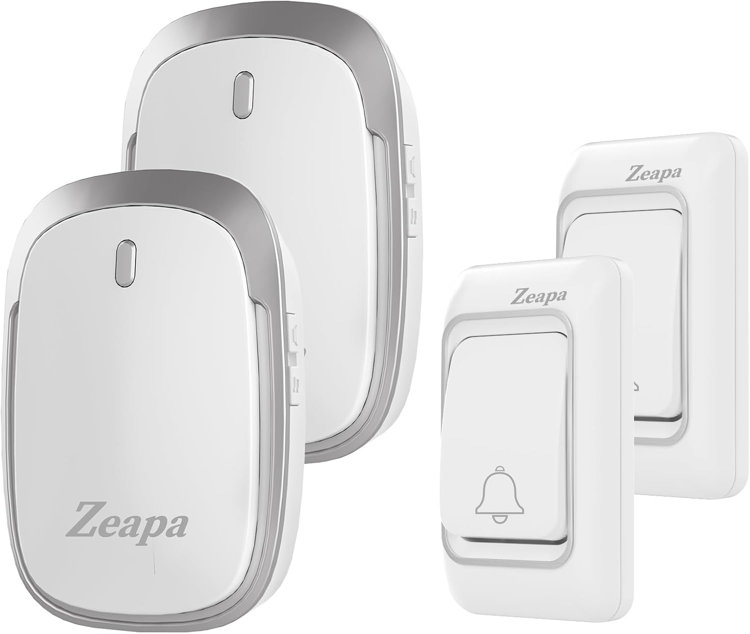 Zeapa Wireless Doorbell: 1300ft Range, Easy Install, LED Flash