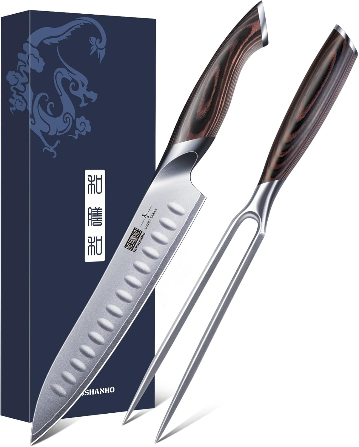 Professional Japanese High Carbon Steel Carving Knife Set