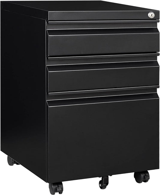 Secure & Mobile 3-Drawer File Cabinet - SISESOL