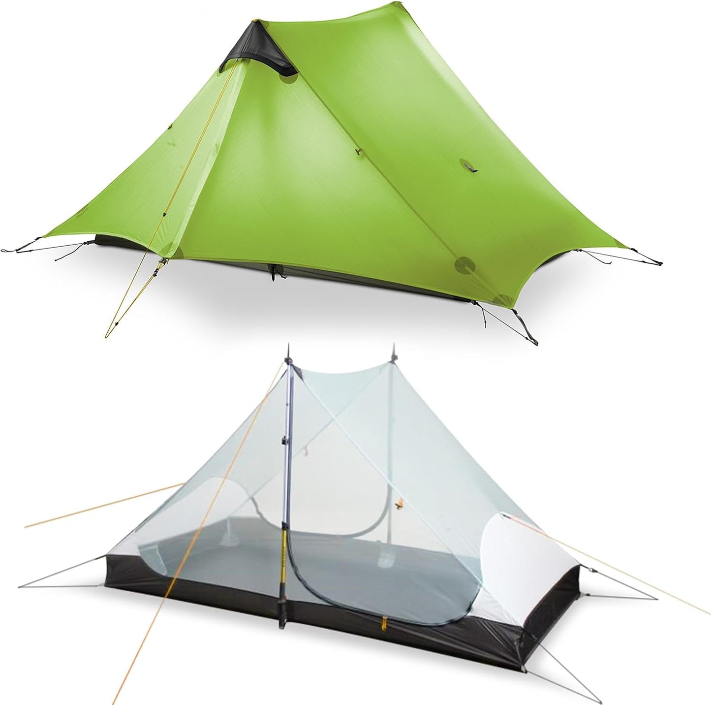 LANSHAN Ultralight Tent for 1-Person or 2-Person Camping