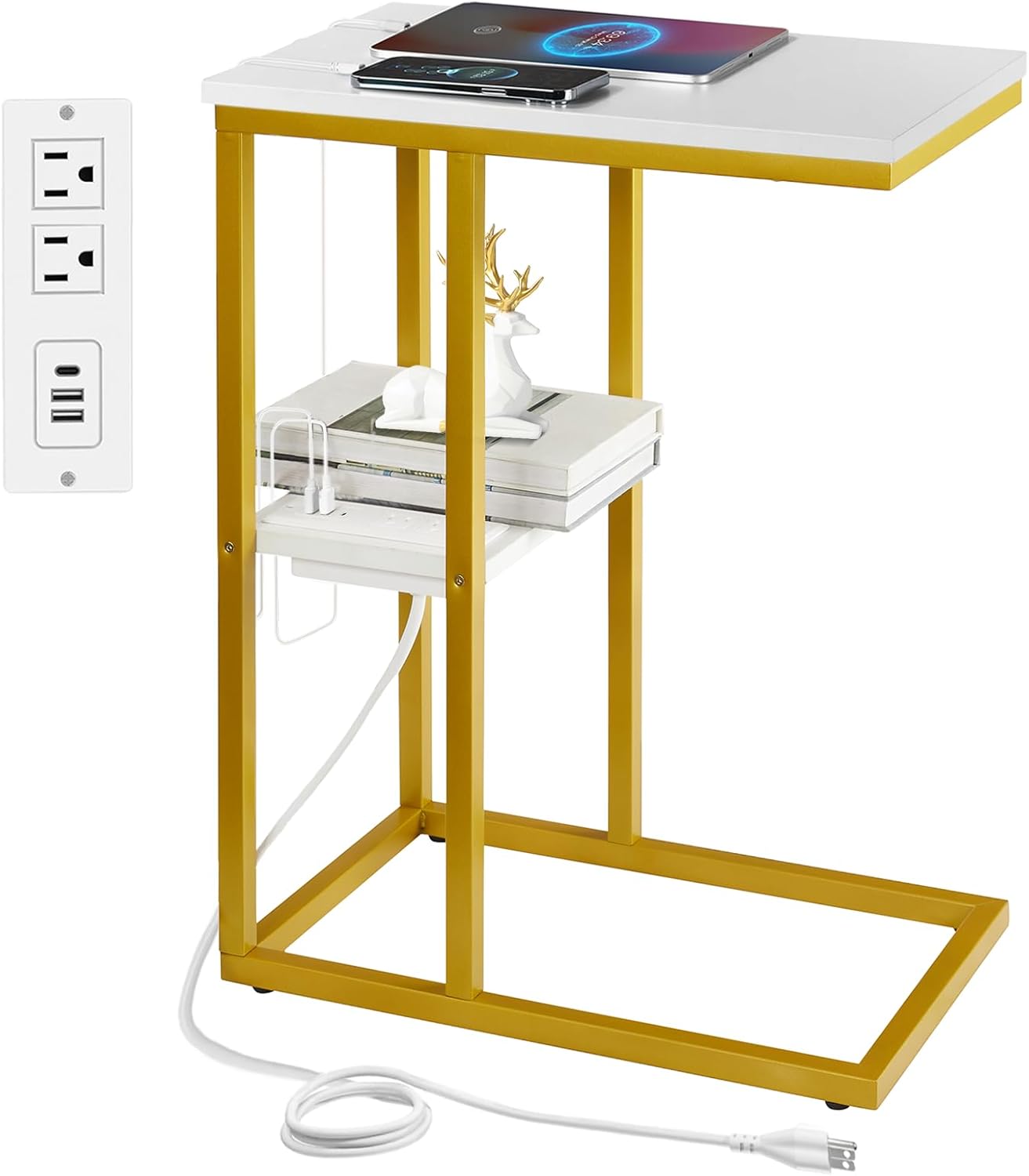 Vagusicc C Table with Charging Station