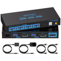 8K@60Hz Displayport KVM Switch for Two Computers and Monitor