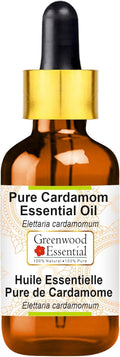 Greenwood Essential Pure Cardamom Essential Oil 50ml - Steam Distilled