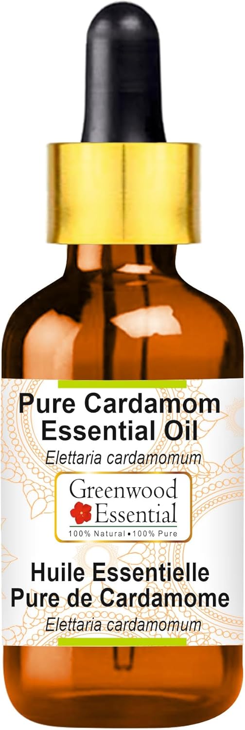 Greenwood Essential Pure Cardamom Essential Oil for Skin Care