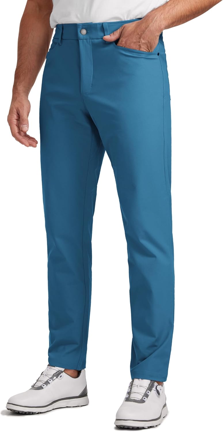 CRZ YOGA All Day Comfy Golf Pants for Men - Quick Dry Trousers