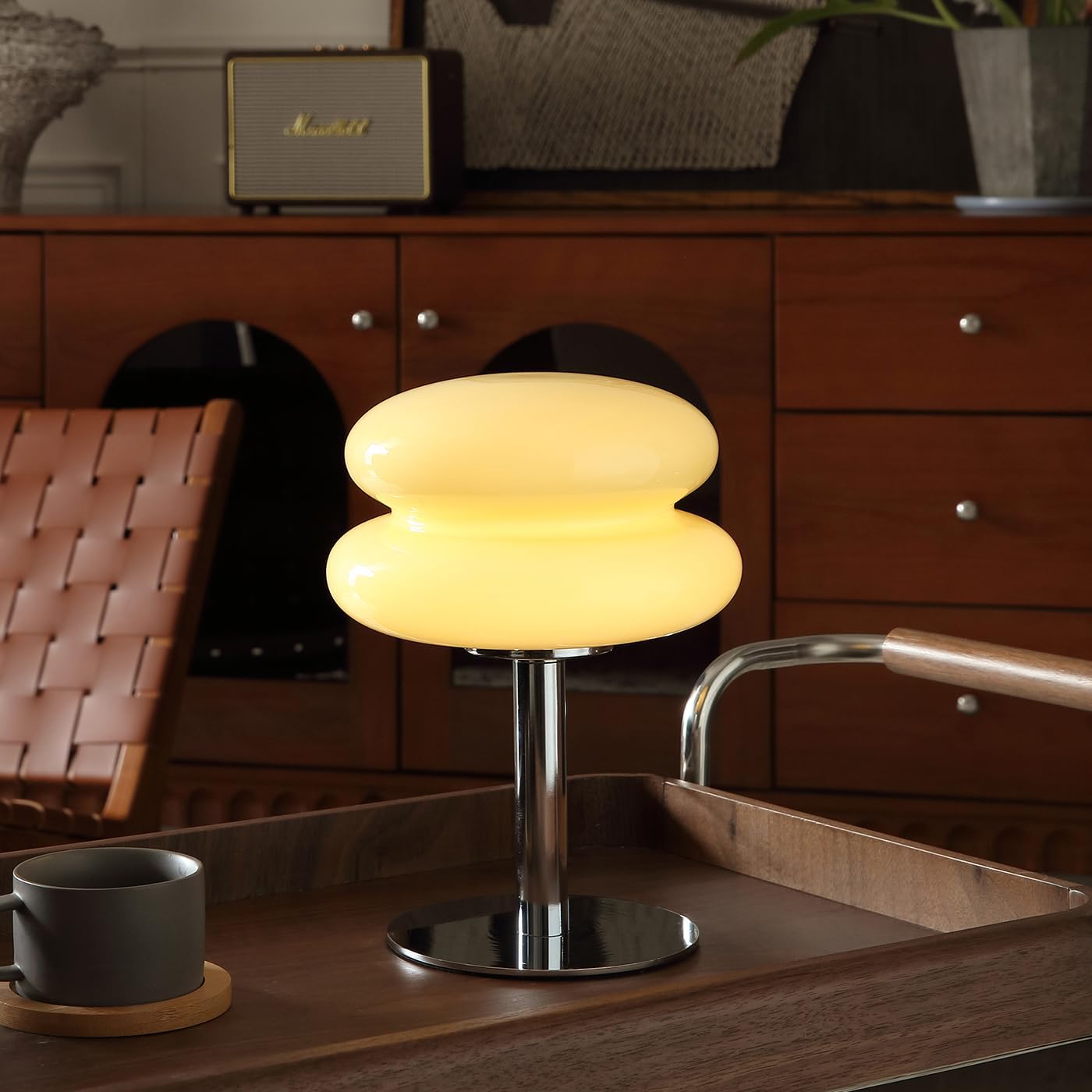 Mushroom Lamp for Bedroom - Dimmable Retro Egg Tart Design