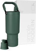 30oz Forest Trek Pivot Flip Straw Tumbler with Handle - Insulated