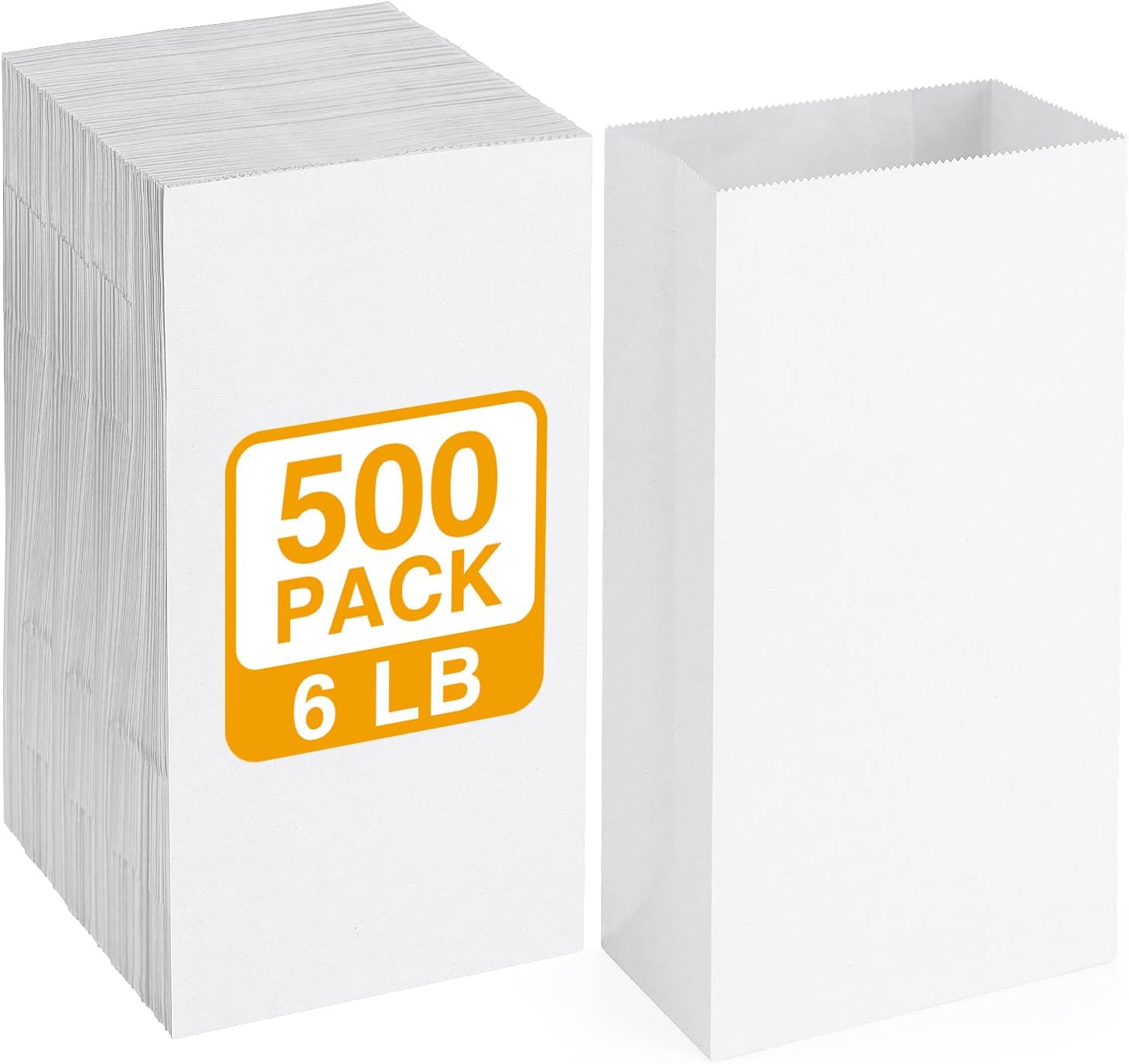 BagDream 500 Pack Paper Lunch Bags for Snacks and Crafts