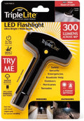 TripleLite 330 lm Black LED Flashlight AA Battery - Bright, Compact