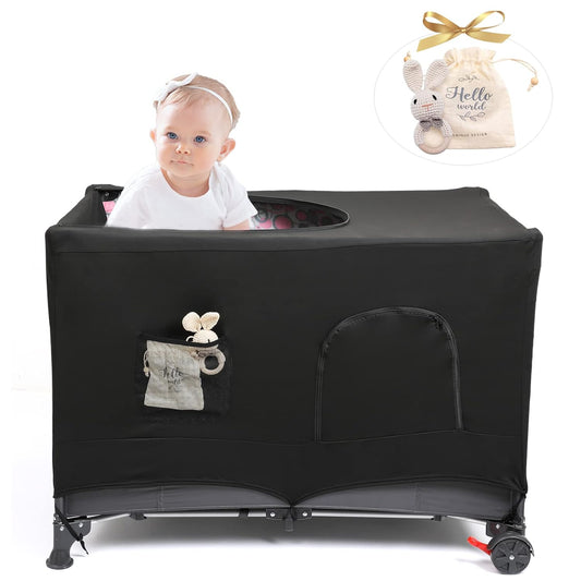 Portable Blackout Cover for Travel Crib