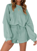Women's Oversized Batwing Sleeve Lounge Set - Cozy 2-Piece