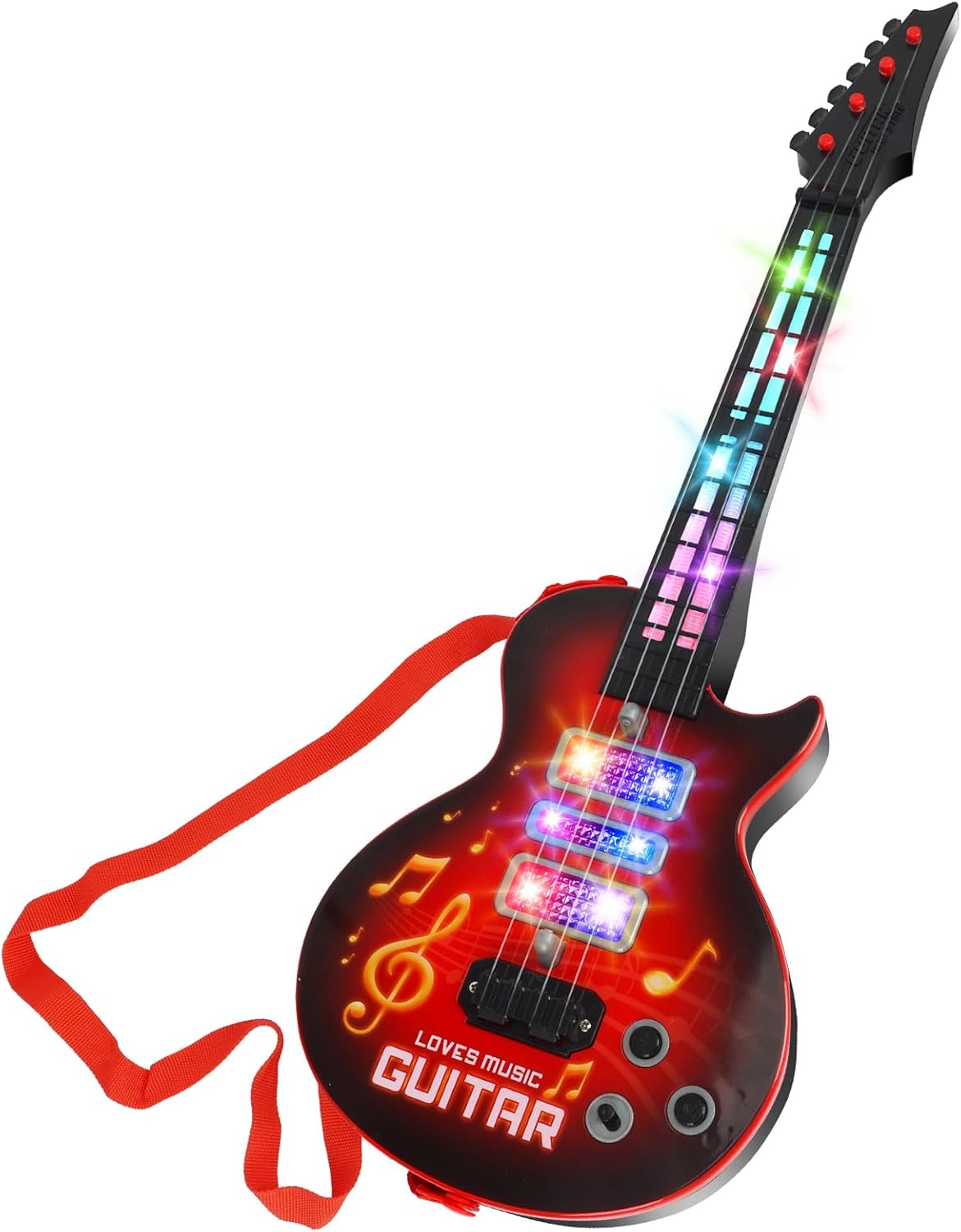 Kids Guitar Toy for 3 Year Olds - Light Up Music Fun