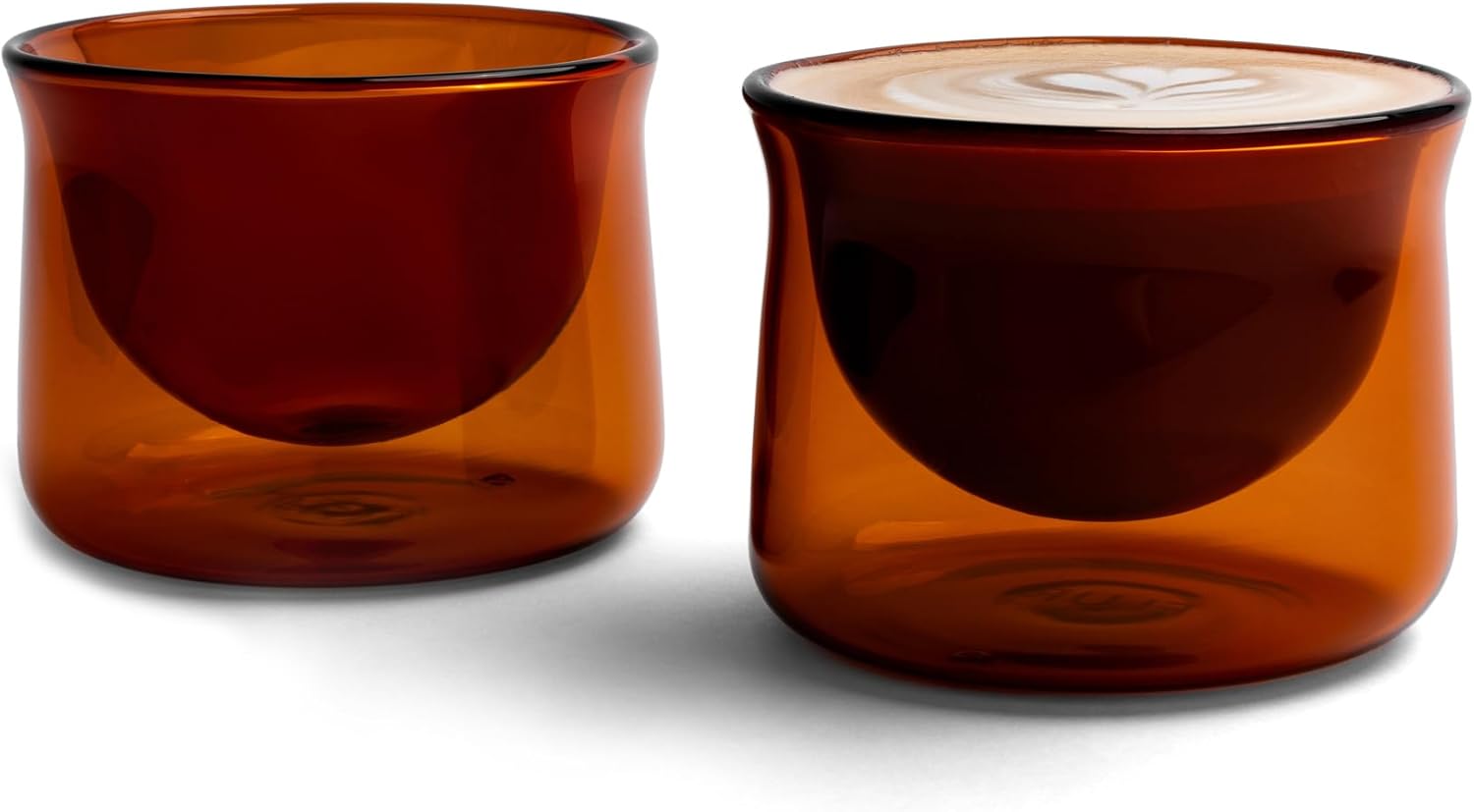 FLUR Latte Glasses Set of 2 for Perfect Latte Art and More