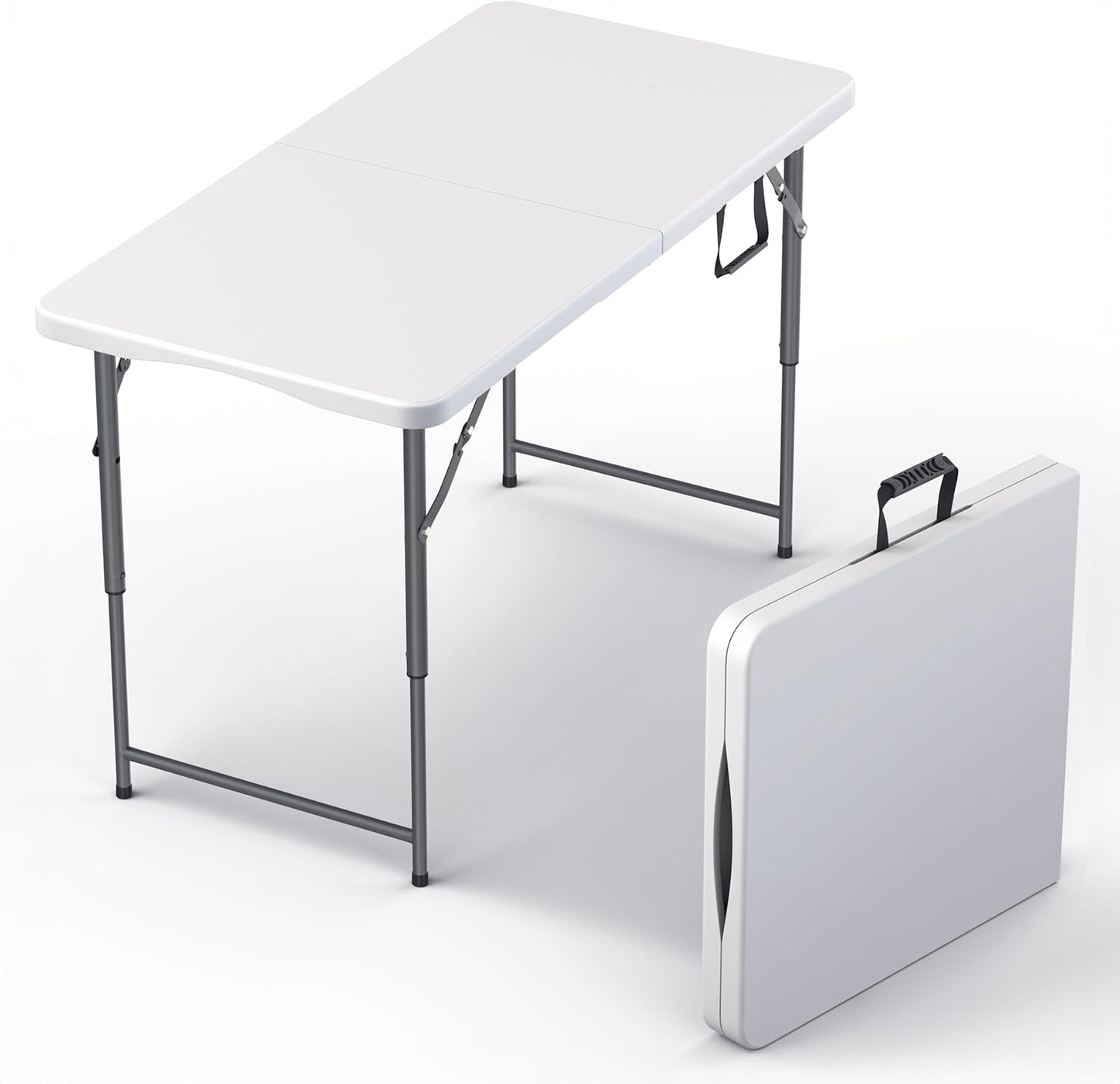 4 Feet Foldable Table Adjustable Height for Events and Picnics