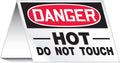 Accuform Aluminum Warning Sign: Danger Hot - Keep Safe!
