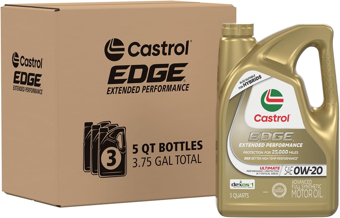 Castrol Edge Extended Performance 0W-20 Full Synthetic Motor Oil