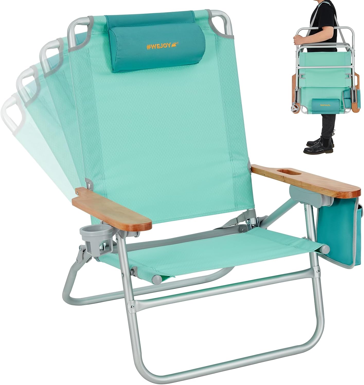 #WEJOY Aluminum Beach Chair: Ultimate Comfort!