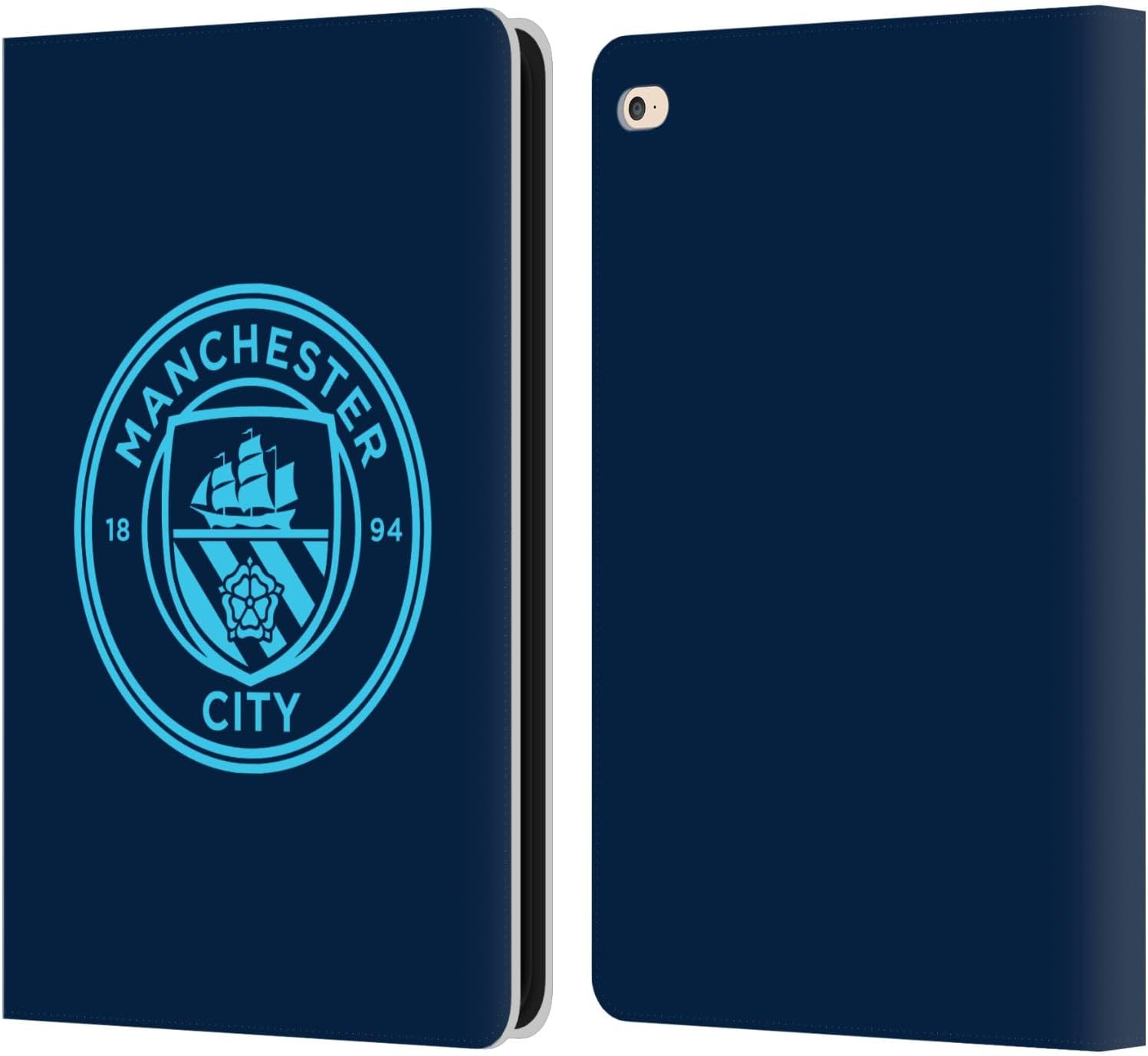 Manchester City FC Electric Blue Badge Leather Wallet Case
