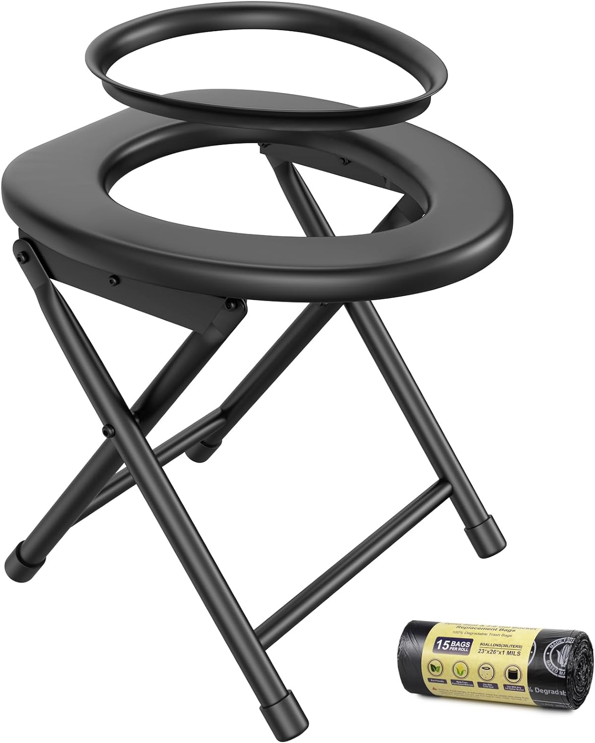 BLIKA Portable Camping Toilet - 300LBS Capacity