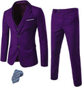 YND Men's Slim Fit 2 Button 3 Piece Suit Set for Stylish Looks