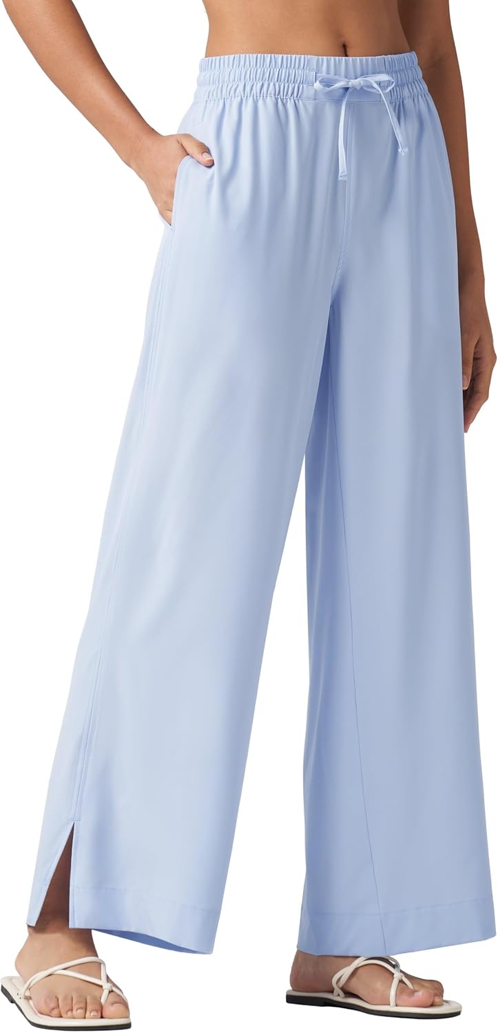 Willit Women's Wide Leg Pants for Beach and Travel Comfort