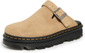 Dr. Martens Womens Zebzag Mule - Comfortable Suede Platform Mule