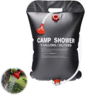 Wanheart Solar Shower Bag, 5 Gallons, Portable with Removable Hose - Ideal for Outdoor Adventures!