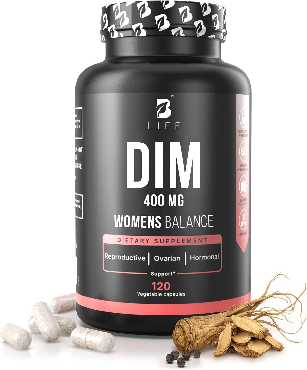 DIM Supplement 400 mg for Hormone Balance and Fertility Support