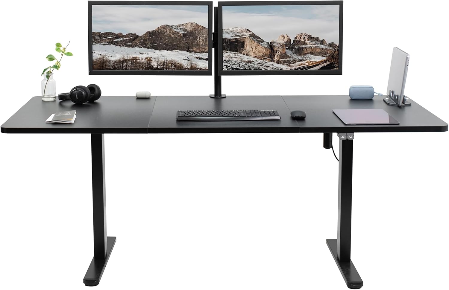 VIVO 71x30 Stand Up Desk, Height Adjustable - Black