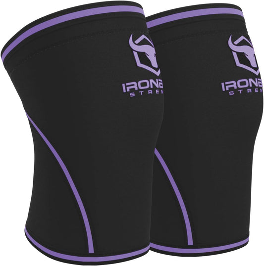 Iron Bull Strength 7mm Knee Sleeves for Weightlifting Support
