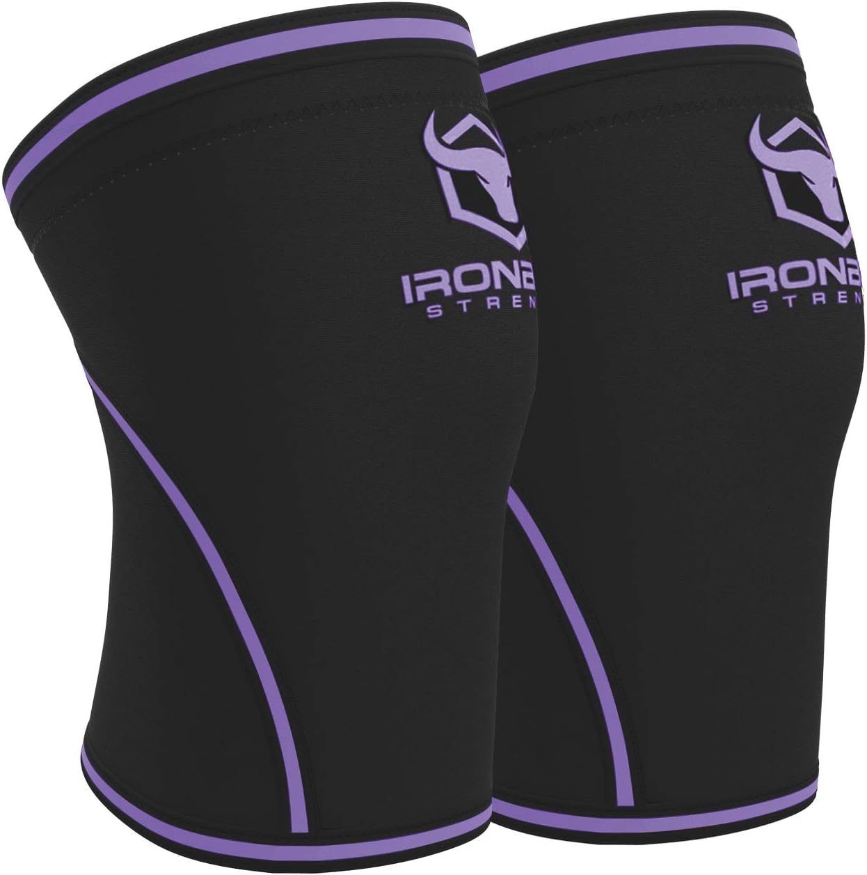 Iron Bull Strength 7mm Knee Sleeves for Weightlifting Support
