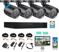 Home Security Camera System 5MP DVR Kit - 4 PoE Cameras
