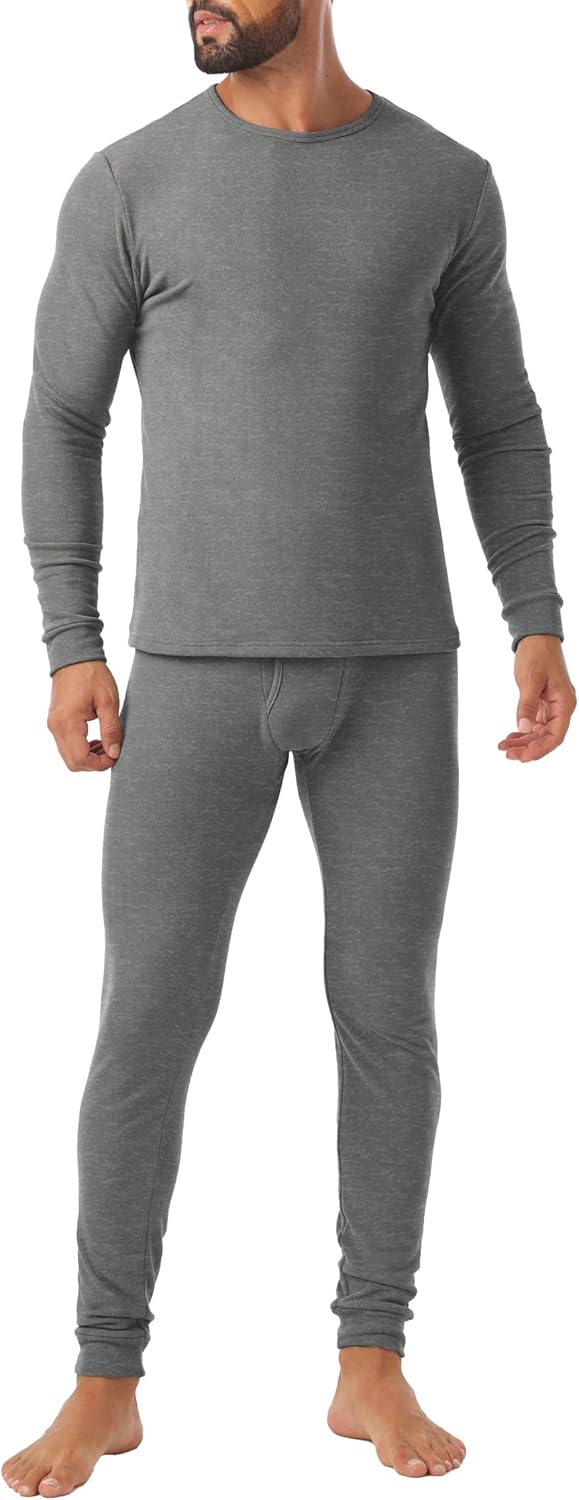 Askdeer Long Johns Thermal Underwear for Men - Fleece Lined Comfort