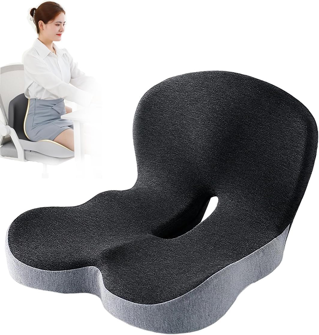 Memory Foam Office Chair Cushion for Lower Back Tailbone Support