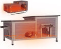 GUTINNEEN Heated Cat House for Winter with Insulated Liner