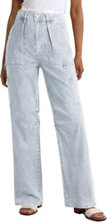 Dokotoo Womens Cargo Pants High Waist Baggy Wide Leg - Comfortable