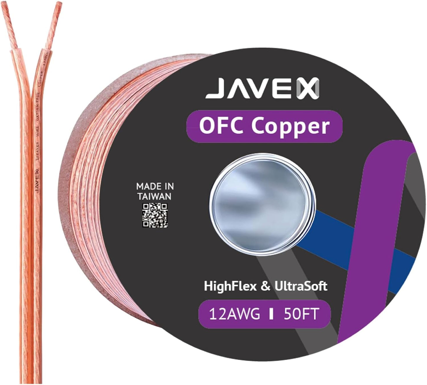 Enhance Sound Quality with JAVEX 12-Gauge Speaker Wire