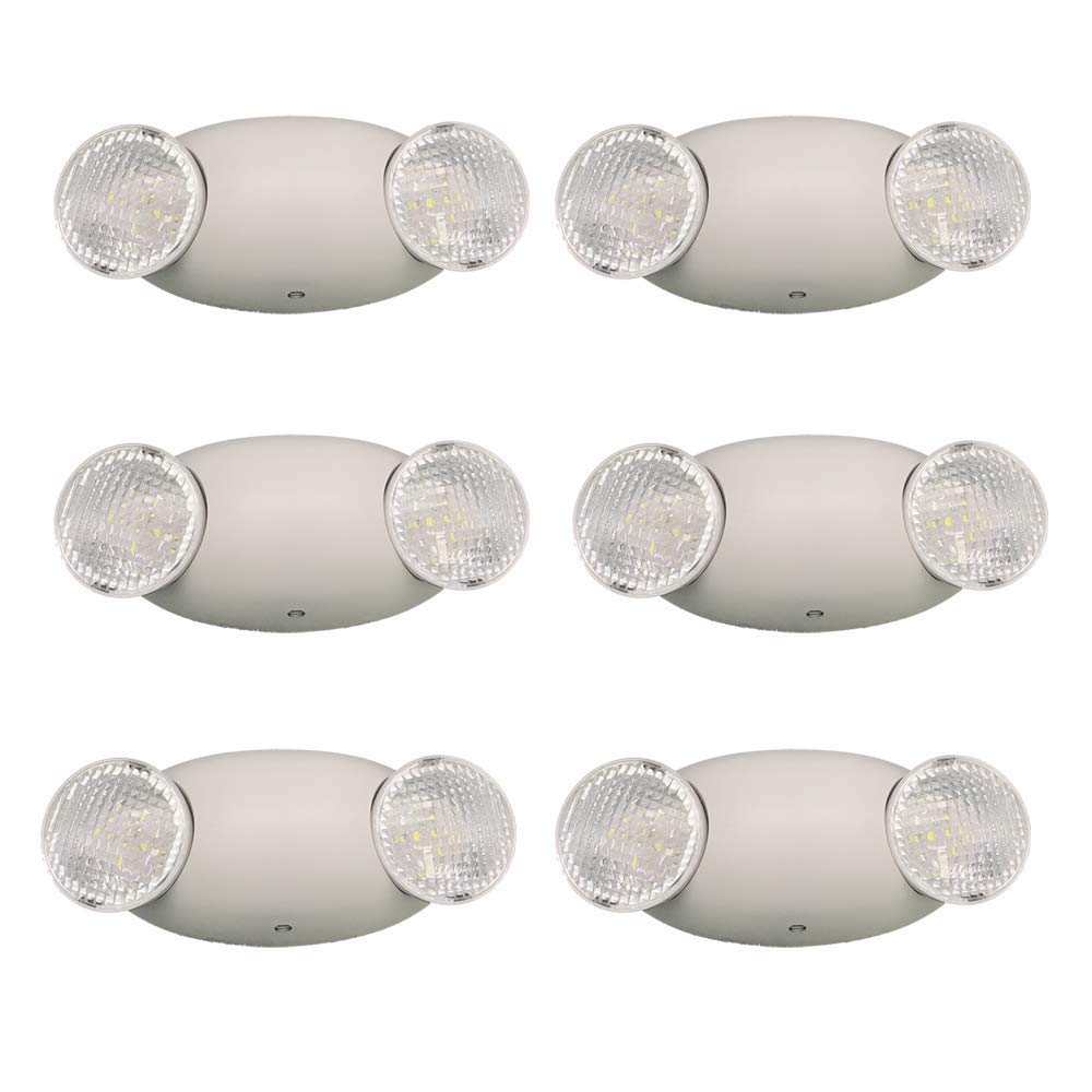 LED Emergency Light 6-Pack with Adjustable Bug Eye Heads