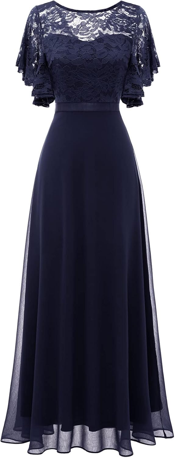 DRESSTELLS Womens Formal Dresses for Wedding Guest and Prom