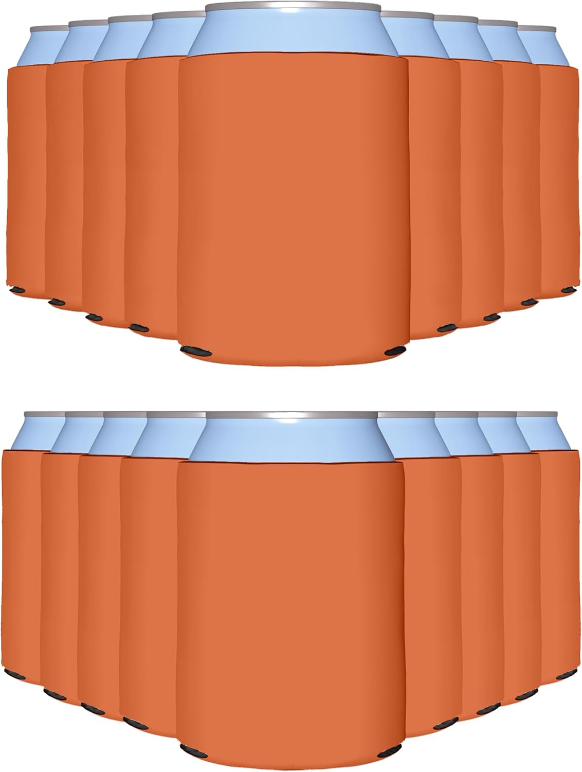 Customizable Orange Blank Can Cooler Sleeves for Parties