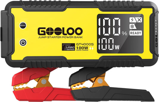 GOOLOO GT4000S Jump Starter: 4000A Power Boost