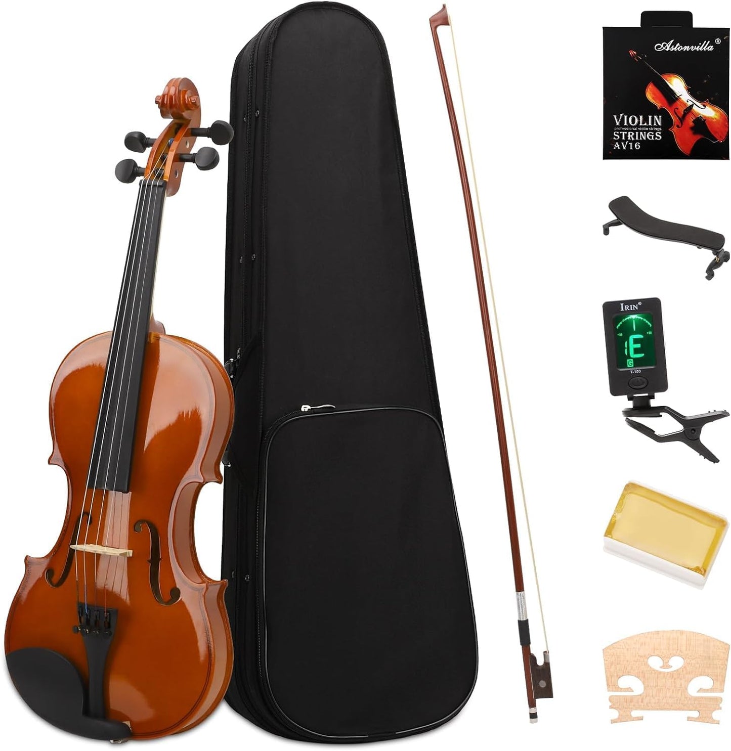 Beginner Violin for Kids & Adults - 4/4 MV300 Satin Antique